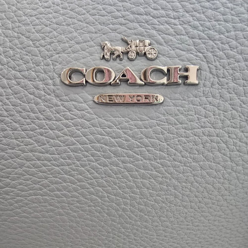 Coach Charlie Carryall Sky Blue Leather